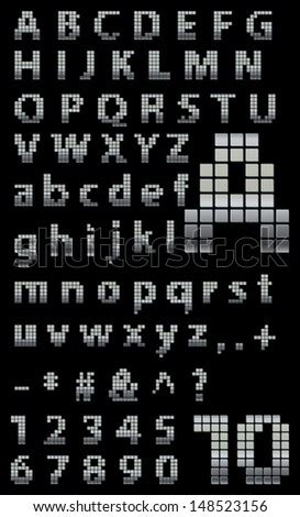 1 in which six icelandic letters were referred by letters required for the turkish language. Pixel Font, 8-Bit Pixel Alphabet Letters, Vector Alphabet ...