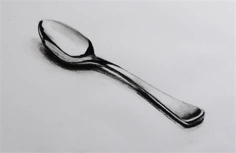 As my granddad used to say: How to Draw a Realistic Spoon | Spoon drawing, Metal ...