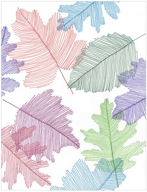 Transparent Line Art Leaves Art Projects For Kids