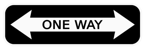 One Way Sign Clip Art Image Clipsafari