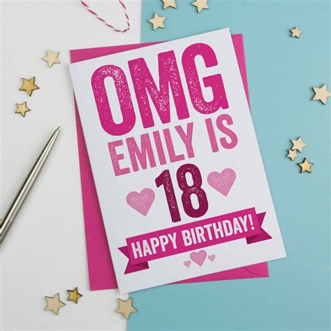 Omg Personalised 18th Birthday Card By A Is For Alphabet