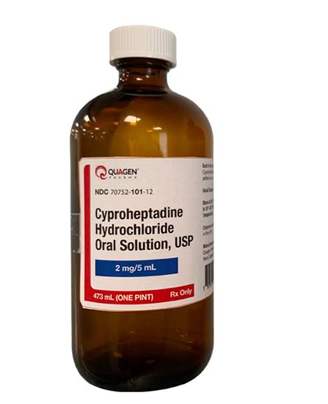 Cyproheptadine Hydrochloride Oral Solution Usp