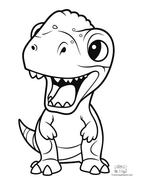 Free Printable Dinosaur Coloring Pages - Itsy Bitsy Fun