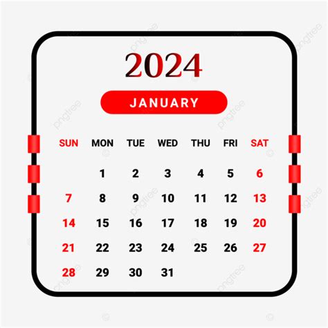 Kalender 2024 Dengan Warna Merah Dan Hitam Kalender K