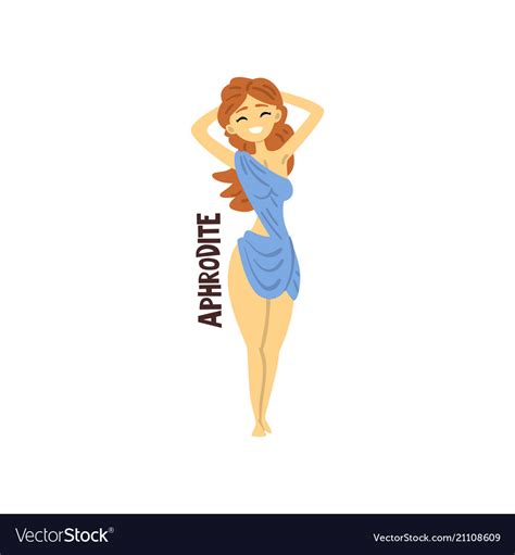 Aphrodite Olympian Greek Goddess Ancient Greece Vector Image