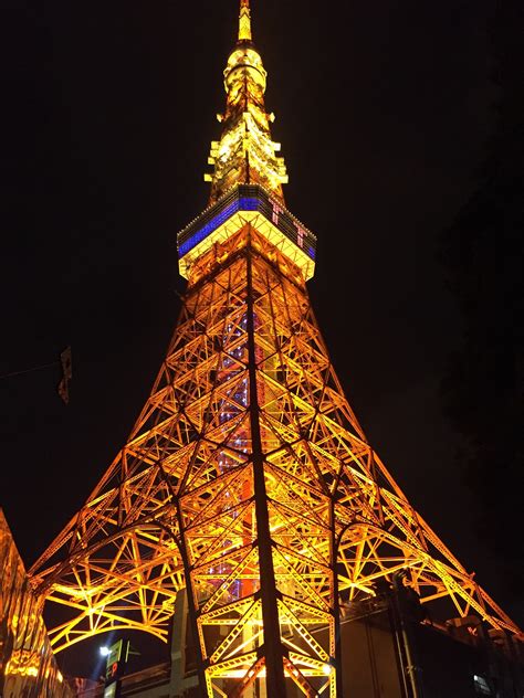 Night Style Of Tokyo Tower Tokyo Miracle Bike Tour