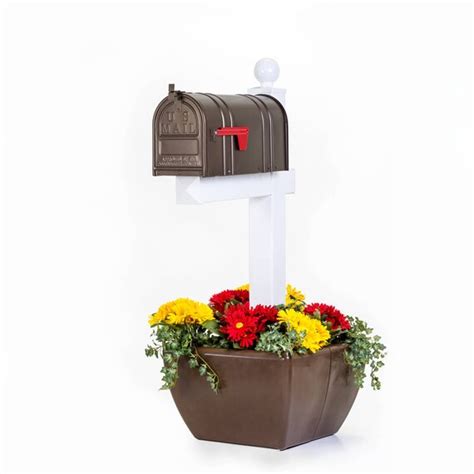 Snappot 6 Mailbox Post Planter Brown Flower Pot For Nominal Etsy