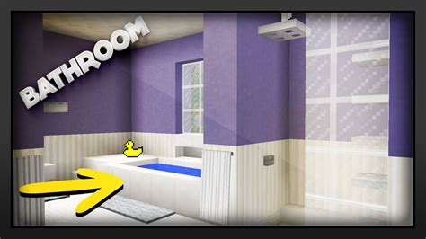 Minecraft How To Make A Bathroom Youtube