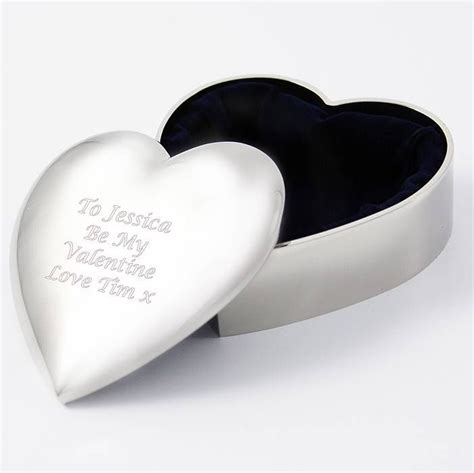 Personalised Heart Trinket Box By Oli Zo Personalized Heart Heart