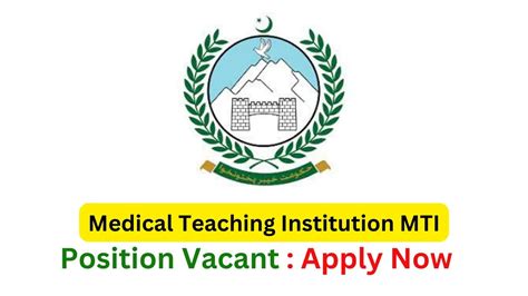 Medical Teaching Institution MTI KPK Jobs 2023