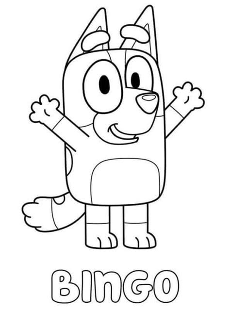 Bingo From Bluey Coloring Picture Cool Coloring Pages Coloring Pages
