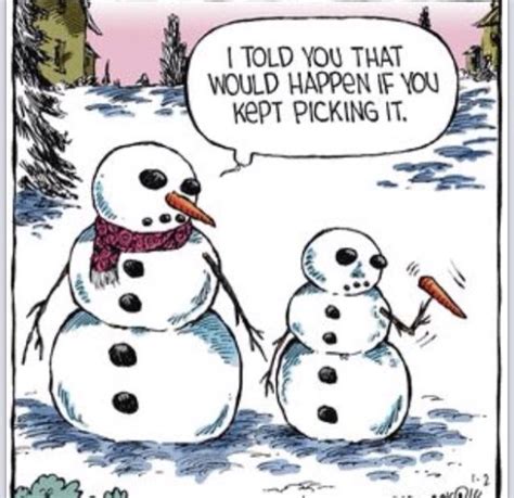 Nose Picking Winter Humor Christmas Humor Snow Humor