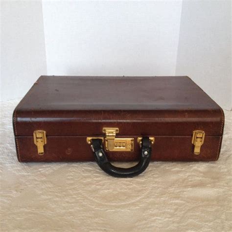Vintage Genuine Leather Atlas Philadelphia Briefcase Attache Etsy