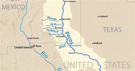 Pecos River Map