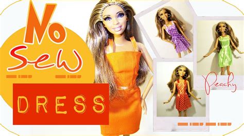 No Sew Doll Dress No Sew Doll Clothes How To Make A No Sew Doll
