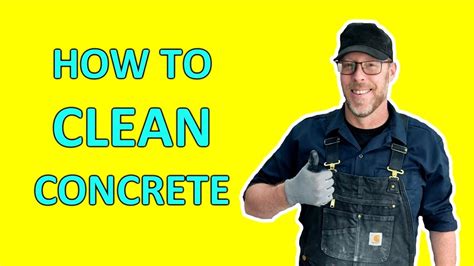 how to clean concrete youtube