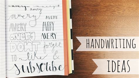Girly Handwriting Examples