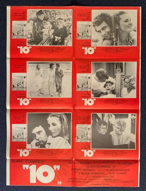 All About Movies 10 Poster Original Rare Photosheet 1979 Dudley Moore Sexy Bo Derek