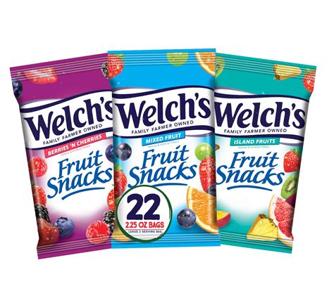 Welchs Fruit Snacks Variety Pack With Mixed Fruit Island Fruits