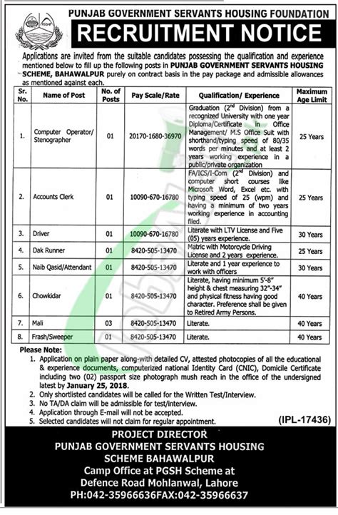 If you have excellent typing skills, an excellent attention to detail, and some relevant experience, you might be able to snag one of these jobs and launch a career online in data entry. Punjab Govt Servants Housing Scheme Bahawalpur Jobs 2018 ...