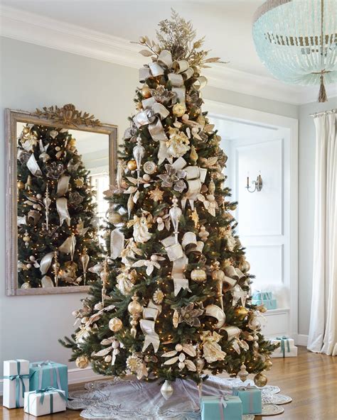 30 Gold And Silver Decorated Christmas Trees