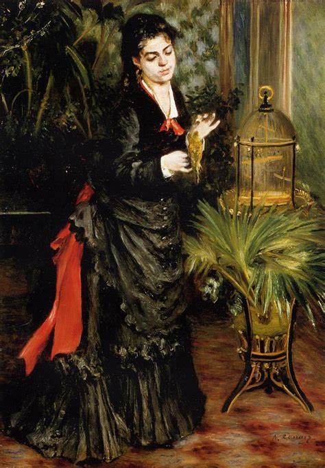 Auguste Renoir Woman With A Parrot Henriette Darras 1871 Art