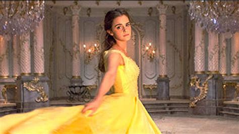 First Look At Emma Watson As Belle In Iconic Yellow Gown In Beauty The Beast Live Action Movie