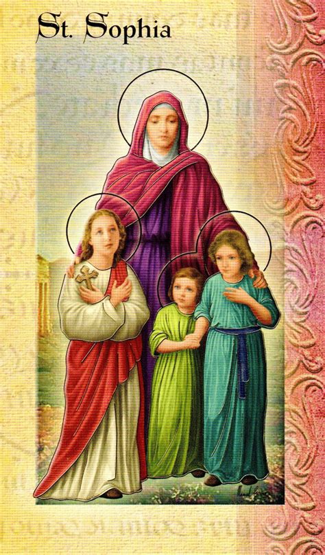 Prayer Card And Biography St Sophia Cardinal Newman Faith Resources Inc