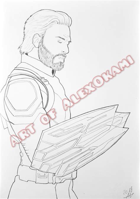 Some of the coloring page names are awesome captain america coloring play coloring game, avengers 4 pencil drawing the big avengers, avengers coloring endgame tags tumblr things to, avengers coloring captain america infinity war, avengers coloring captain america template lego, avengers coloring infinity war book for. ArtOfAlexOkami on Twitter: "SKETCH DRAWING: CAPTAIN ...