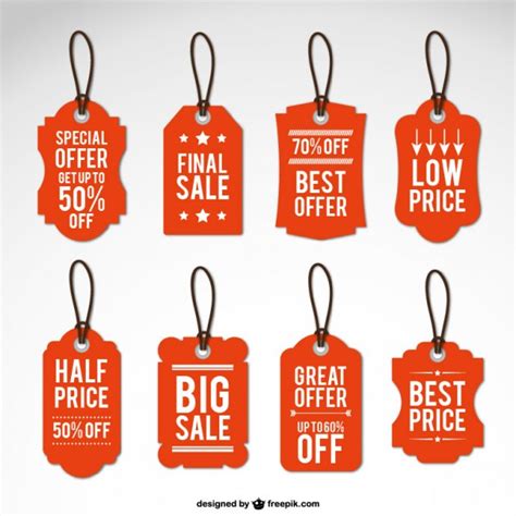 Download Free Vector | Vintage sales tags