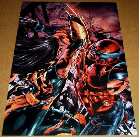 X 23 Vs Wolverine Marvel Comic Book Poster X23 Daken Dark Avengers 8 X