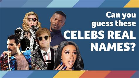 Guess The Celeb From Their Real Name Are You A Pop Culture Genius