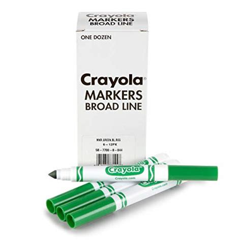 Crayola Broad Line Markers Green 12 Count Bulk Markers Pricepulse