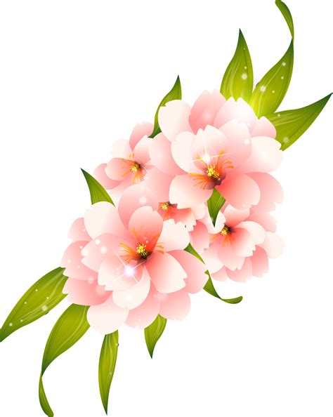 Download Pink Flower Vector Png Png Image With No Background