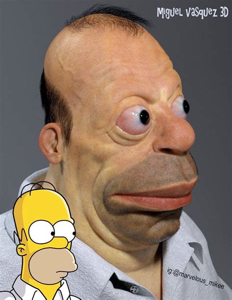 Fandom Homer Simpson Irl Looks Absolutely Terrifying 😳