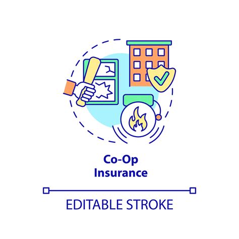 Co Op Insurance Concept Icon Type Of Property Financial Protection