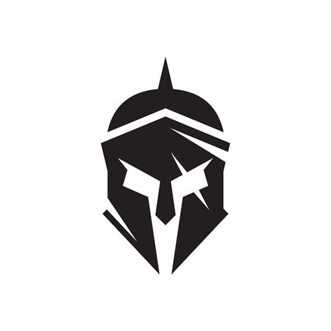 Spartan Warrior Logo Template Design Icon Spartan Helmet Spartan