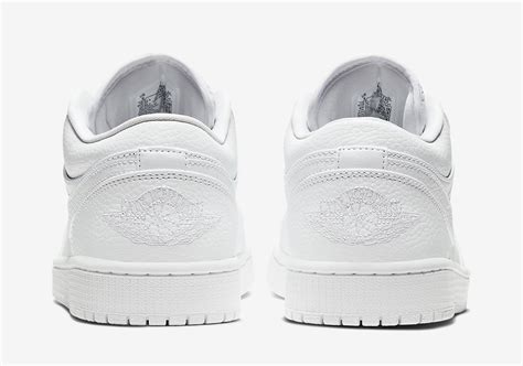 Air Jordan 1 Low Triple White 553558 130 Release Info