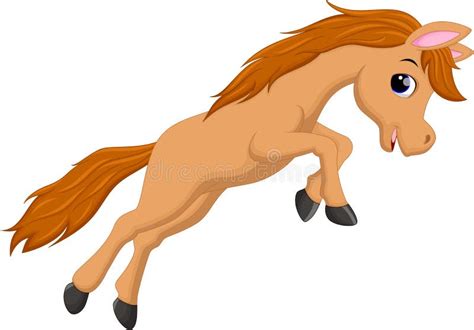 Cute Horse Cartoon Stock Vector Illustration Of Mammal 34612706