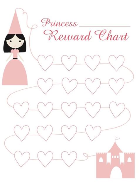 Reward Chart Princess Teaching Resources Riset