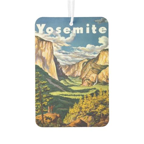 Yosemite Park Vintage Travel Novelty Air Freshner Air Freshener Tap Click To Personalize And