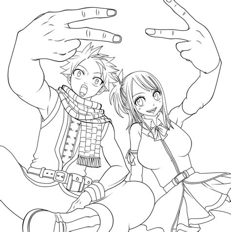 Welcome to our popular coloring pages site. Natsu e Lucy HD | DesenhosWiki.com