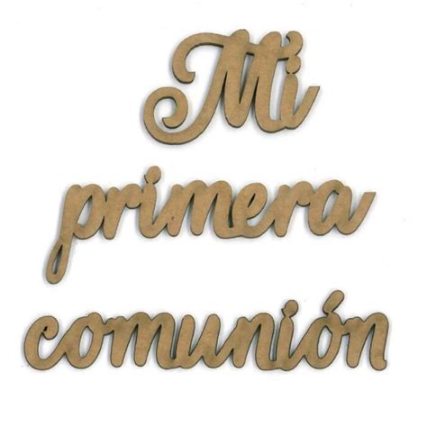 Letras Mi Primera ComuniÓn La Cajita De Papel Primera Comunion