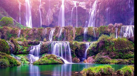 4 Hr Beautiful Hd Waterfall Relaxing Sounds And