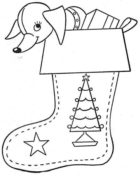 Botas de Navidad para colorear