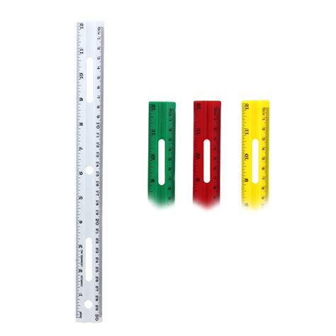 12 Plastic Ruler Assorted Colors Chl77412 Charles Leonard Rulers