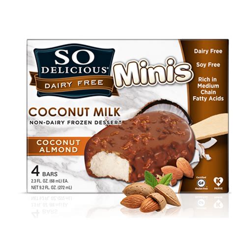 So Delicious Dairy Free Coconut Milk Frozen Desserts Minis Coconut