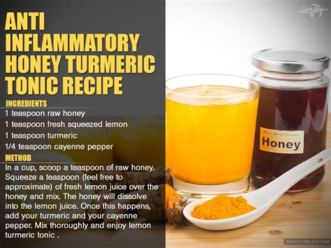 Anti Inflammatory Honey Turmeric Tonic Recipe Lemon Detox Water