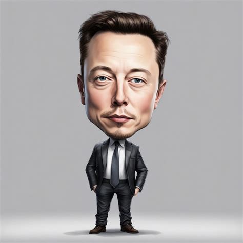 Premium Ai Image Elon Musk Small Body With Big Head Funny Picture