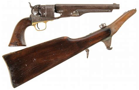 Sold Price Civil War Era Colt Model 1860 Percussion Army Revolver With